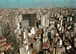 Cartão Postal São Paulo, SP - Vista aérea do Centro, Editora Brasilcolor ref. 39, usado