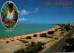Cartão Postal Maceió, AL - Vista panoramica da Praia de Pajuçara, com destque para a rendeira, Editora Postais do Brasil ref. 018, sem uso