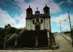 Cartão Postal Ouro Preto, MG - Igreja Santa Efigênia, Editora Brasilia Card ref. 07, sem uso