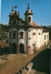 Cartão Postal Ouro Preto, MG - Igreja do Rosário, Editora Mercator ref. 09, usado