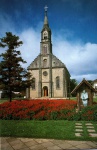 Cartão Postal Gramado, RS - Matroz `São Pedro` e Praça São Pedro`, (a Igreja de Pedra 