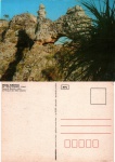 Cartão Postal Sete Cidades, PI - Casa da Guarda, rocha do Parque das Sete Cidades, Editora Mercator ref. 06, usado, datado 31/12/1994