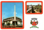 Cartão Postal  Vacaria, RS - Igreja Nossa Senhora de Fatima - Praça Daltro Filho, Foto Rubem R. Cipriani, sem uso