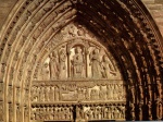 Cartão Postal Paris, França - Catedral de Notre Dame de Paris - Tympan du portail Sainte-Anne: naissance, vie et glorie de Mari, sem uso