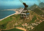 Cartão Postal Rio de Janeiro, RJ - Panorama visto do Alto do Pãp de Açúcar - Praia Vermelha e Copacabana, Editora Edicard ref. 350-118 sem uso