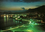 Cartão Postal Postal Angra dos Reis, RJ - Vista panoramica noturna, Editora Mercator ref. 07, sem uso
