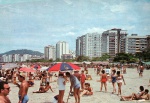 Cartão Postal Guarujá. SP - Aspecto da Praoa. Editora Brasilcolor ref. 03, sem uso