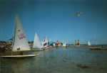 Cartão Postal Capão da Canoa, RS - Vista parcial do `Parque Náutico` situadi na Lagoa dos Quadros, Editora Kingcolor ref. 3014, sem uso
