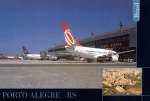 Cartão Postal Porto Alegre, RS -Aeroporto Interrnacional Salgado Filho - Detalhe Usina do Gasometro, Editora Hera ref. 117, sem uso