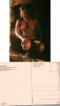 Cartão Postal Indios do Brasil - Jovem indioa Camaiurá em sua maloca. Reserva indigena do Xingu, Editora Mercator ref. 19, sem uso