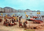 Cartão Postal Guaruja, SP - Praia de Astúrias, Editora Paranacart ref. 34, sem uso