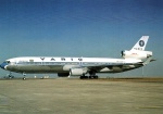 Cartão Postal VARIG, MD-11, prefixo PP-VOP, Aeroporto Paris (CDG), ref. 173, sem uso
