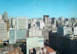 Cartão Postal São Paulo, SP - Vista parcial do centro, Editora Edicard ref. 500-07, usado, datado 16/04/1974