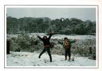 Cartão Postal São Joaquim, SC - `Garotos na Neve`, Editora Portfólio ref. 28, sem uso