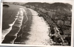 Cartão Postal Santos, SP - Vista aérea, Editora Colombo ref. 74, usado, circulado 19/04/1960