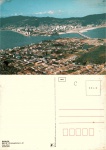 Cartão Postal Florianópólis, SC - Vista aérea, Editora Edicard ref. 820-15, sem uso