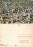 Cartão Postal Goiania, GO - Vista aérea Avenida Anhanguera, Editora Edicard ref. 100-26, sem uso