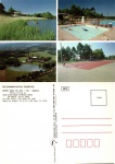 Cartão Postal Santa Cruz do Sul, RS - Várias vistas da AABB - Associação Atlética Banco do Brasil, Editora Incolor ref. 3341, sem uso