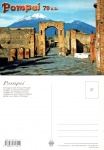 Cartão Postal Pompei, Itália-  Image of Ancient Pompeii, ref, 001, novo