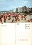 Cartão Postal Guarujá, SP - Aspectos da Praia, Editora Fotoimpress ref. 03, sem uso