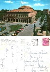 Cartão Postal Reggio-Emilia, Itália - Teatro Municipale - Hotel Astoria, ref.9, usado, circulado 15/08/1963