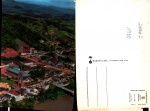 Cartão Postal Blumenau, SC - Vista aérea (parte 2) Igreja Matriz e Teatro Carlos Gomes, Editora Paranacart ref. K-1509, sem uso
