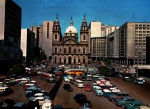 Cartão Postal Rio de Janeiro, RJ -  Praça Pio XII e Igreja da Candelária, Editora Mercator ref. 32, usado
