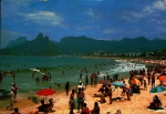 Cartão Postal Rio de Janeiro, RJ - Praia de Ipanema, Editado pela Mercator para a VARIG, sem uso