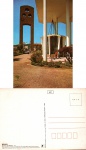 Cartão Postal Blumenau, SC - Vista do hall de entrada com Batistério da Igreja Matriz São Paulo Apóstolo, Editora Edicard ref. 821-42, sem uso