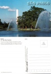 Cartão Postal São Paulo, SP -  Vista parcial do Parque Ibirapuera com Obelisco ao fundo,  Editora Postcard ref. 25, sem uso