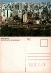 Cartão Postal São Paulo, SP - Vista aérea do centro da cidade com Estação da Luz, Editora Mercator ref.65, sem uso