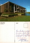 Cartão Postal Brasília, DF - Ministério da Justiça, Editora Mercator ref. 25, usado, datado 13/03/1979