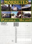 Cartão Postal Morretes, PR -  Aspectos da cidade, Editora Postais do Brasil ref. 02, sem uso
