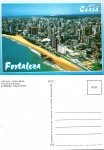 Cartão Postal Fortaleza, CE - Vista parcial Fortaleza. Av. Beira Mar - Praia do Meireles, Editora Panorama ref. 155, sem uso 