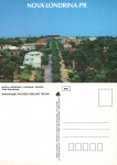 Cartão Postal Nova Londrina, PR - Vista panorâmica, Editora Postal Cultural, sem uso