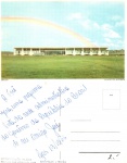 Cartão Postal Brasília, DF - Palácio da Alvorada, Editora Cromocart ref. 605, usado, datado 19/10/1966 