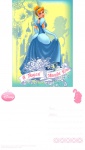 Cartão Postal Disney - Princesa Cinderela, sem uso