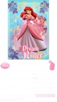 Cartão Postal Disney - Princesa Ariel, sem uso