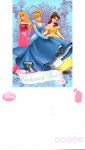 Cartão Postal Disney - Princesas: Aurora,  Cinderela e Bela, sem uso