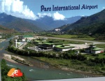 Cartão Postal Paro, Bhutam - Paro International Airport, ref. 2020, sem uso