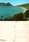 Cartão Postal Florianópolis, SC - Panorama - Praia de Armação, Editora Edicard ref. 820-55, sem uso