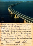 Cartão Postal Rio de Janeiro, RJ - Ponte Presidente Costa e Silva (Rio-Niterói) - extensão 13.980 mts, Editora Edicard ref. 350-114, usado, testado  12/1995