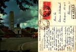 Cartão Postal Caxias do Sul, PR - Monumento Nacional ao Imigrante, Editora Mercator ref.30, usado, circulado  14/04/1967 