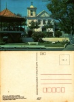 Cartão Postal Cabo Frio, RJ - Praça Porto Rocha e Igreja N. Sra. da Assumpção, Editora Colombo ref. 104-20, sem uso