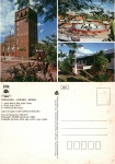 Cartão Postal Terra Boas, PR - Aspectos da cidade: 1- Igreja Matriz São Judas Tadeu, 2- Praça João XXIII, 3- Prefeitura Municipal, Editora Postal Cultural, sem uso