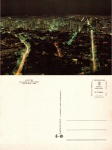 Cartão Postal Curitiba, PR - Vista noturna da cidade Sorriso, Editora Paranacart ref. K-1609-A, sem uso