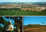 Cartão Postal Porecatu, PR - Aspectos da cidade: 1- Vista panoramica da cidade, 2- Igreja Matriz N. C. Aparecida, 3- Rodoviária Municipal de Porecatu, Editoral Cultural, sem uso