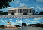 Cartão Postal Tapejara, PR  - Aspectos da cidade: 1- Praça e Igreja Matriz N. S. Aparecida, 2- Paço Municipal, 3- Avenida Rui Barbosa, Editora Postal Cultural, sem uso