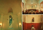 Cartão Postal 1 de Maio, PR - Aspectos da cidade: 1- O Cristo Ressuscitado, 2- Altar da Igreja, 3- Imagem de N.S. Aparecida, Editora Postal Cultural, sem uso