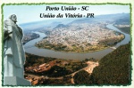 Cartão Postal Porto União, SC - União da Vitoria, PR - Vista parcial. F.L.A de Lima & Cia. Ltda, sem uso